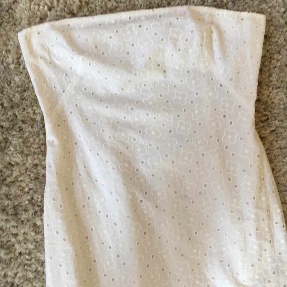 Theory NEW cotton strapless dress 6